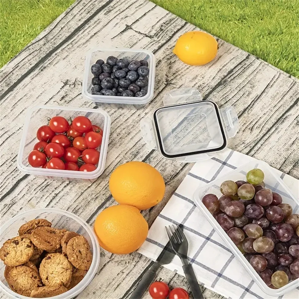 12PCS Food Airtight Containers Set - Microwave Safe, BPA-Free Lunch Boxes - Image 3