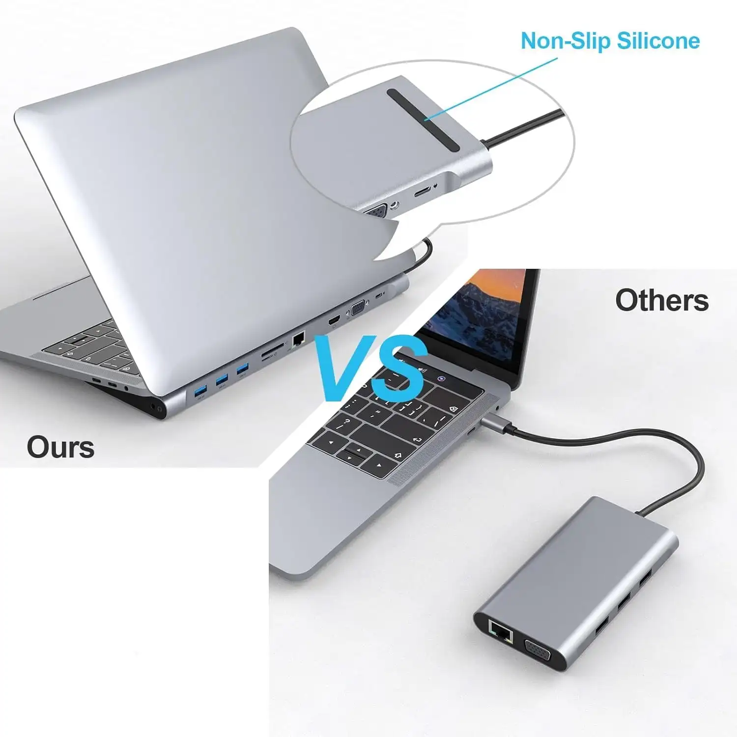 10-in-1 USB C Docking Station, 4K HDMI & VGA Hub for Laptop Adapter - Image 3