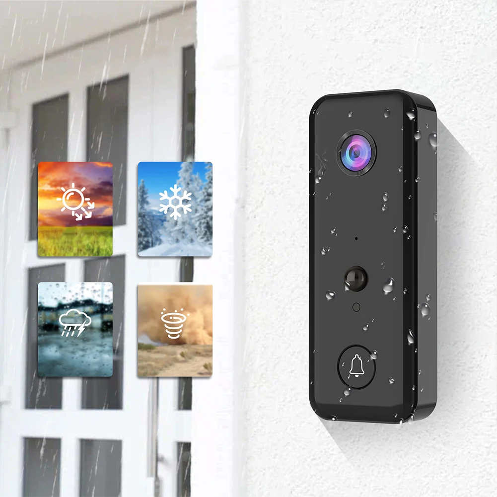 Wireless Doorbell Camera with 2-Way Audio & PIR Motion Detection for Home - Image 5