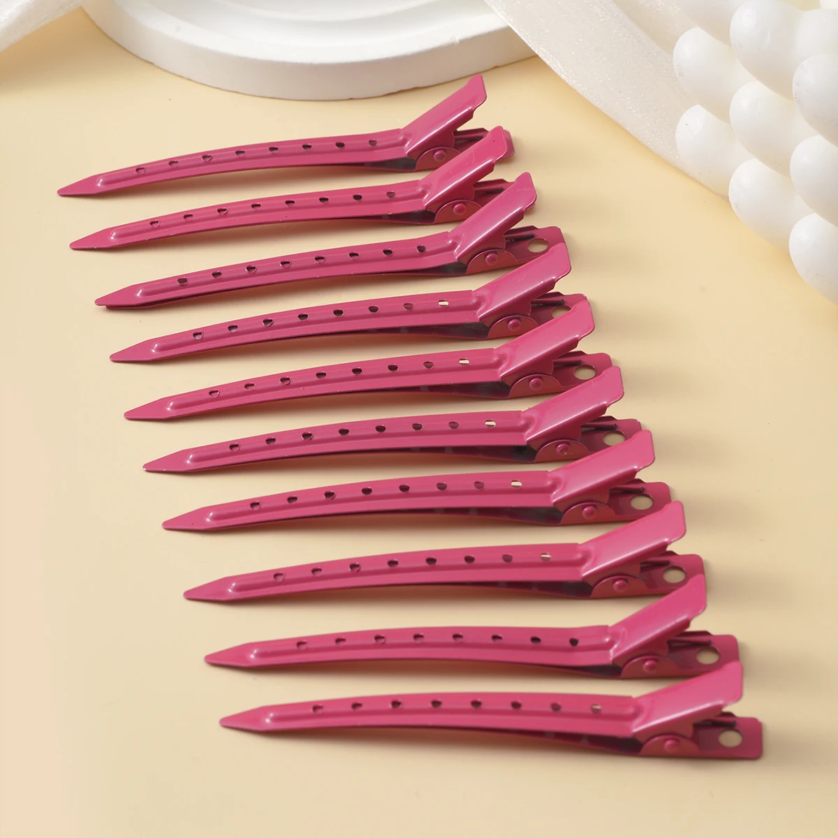 -Piece Metal Duckbill Hair Claw Set – Curly Hair Styling Clips for Women - Image 7