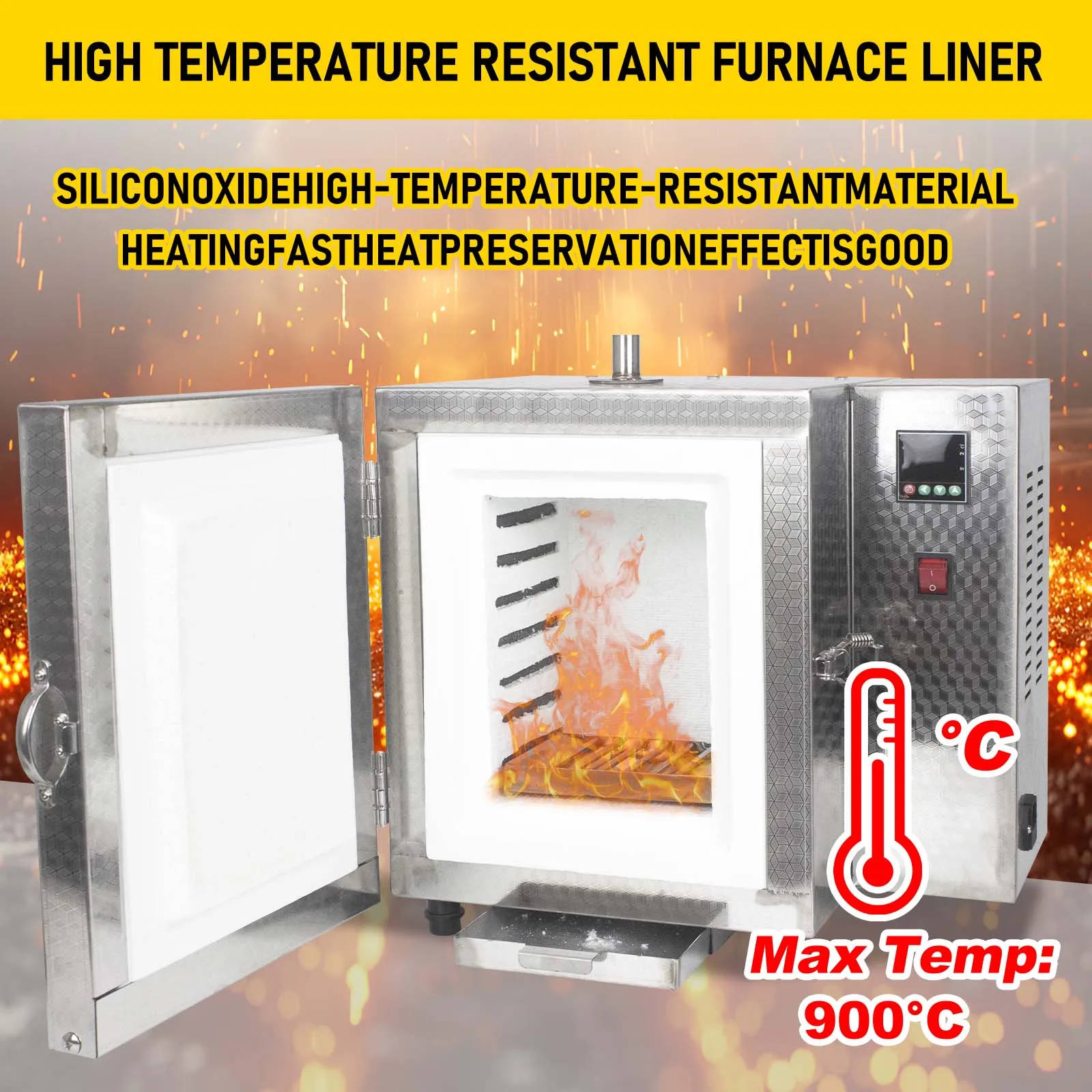 Industrial Jewelry Casting Burnout Furnace 900°C 4-Zone Heating PID Control - Image 3