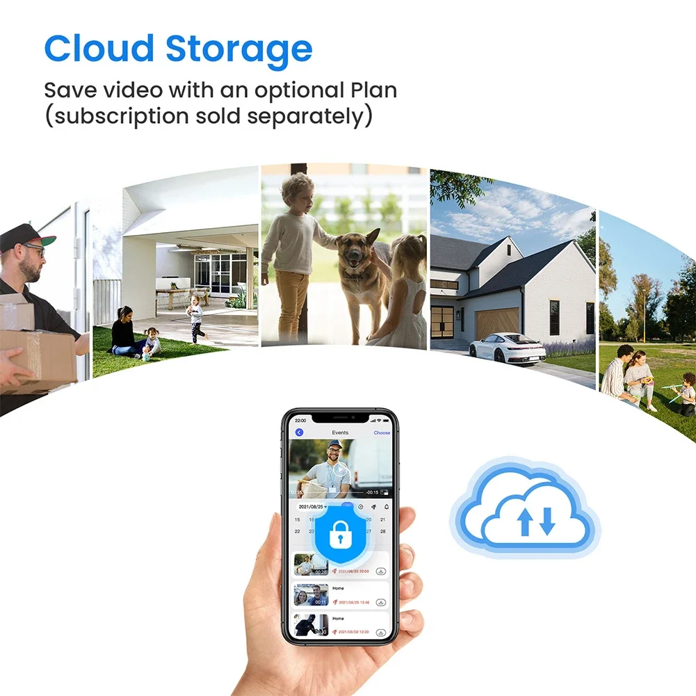 Wireless Video Doorbell with 2-Way Audio & PIR Motion Detection for Home Office - Image 6