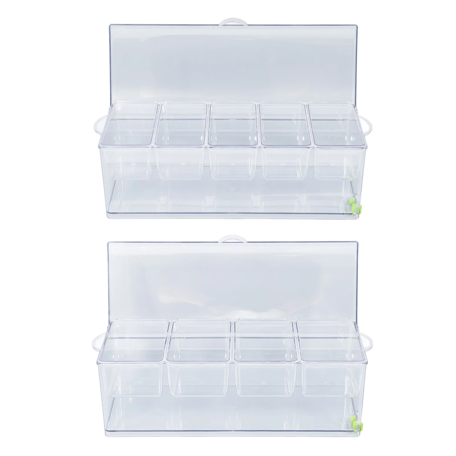 Ice Chilled Condiment Server – Multi-Functional Clear Plastic Cold Food & Sauce Storage Tray - Image 3