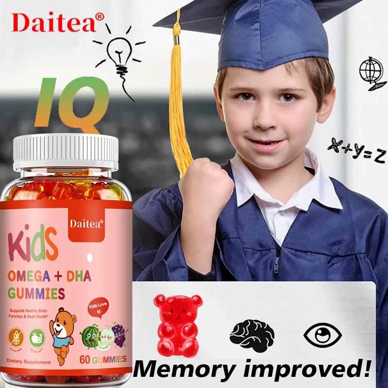 Children's Omega+DHA Gummies – Brain, Joints, Heart & Immune Support (Omega 3-6-9 + DHA)