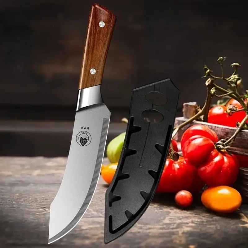 Handcrafted Forged Bone-Removing Knife with Leather Sheath – Professional Chef’s Boning Tool - Image 5