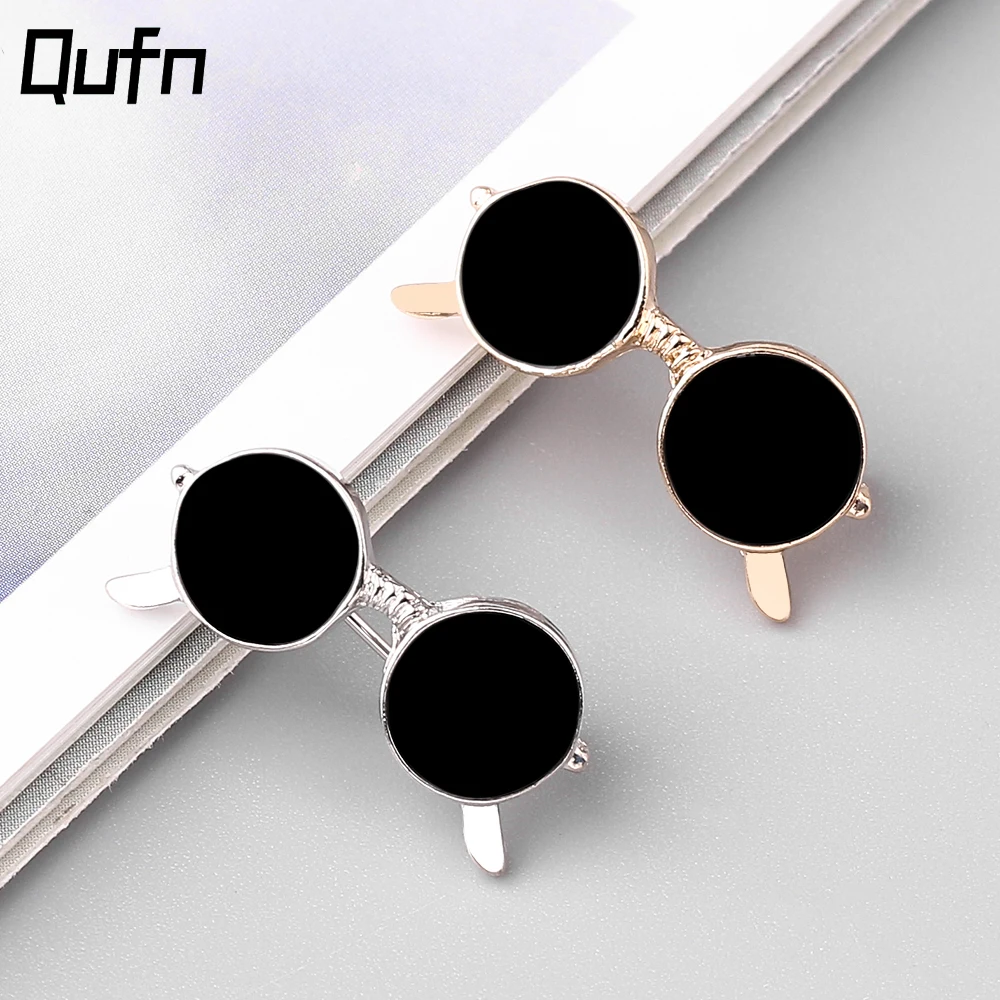 Mini Enamel Glasses Sunglasses Pins Brooches