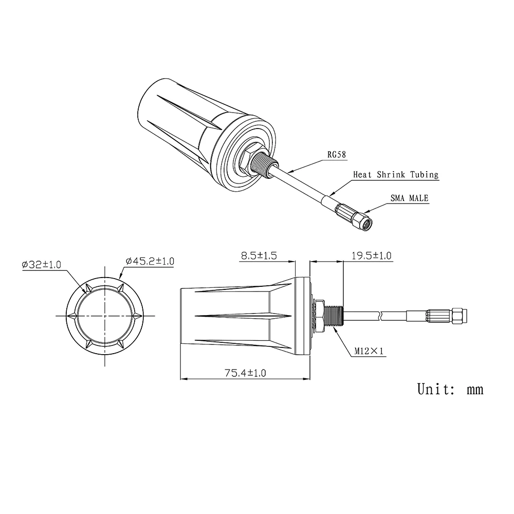 waterproof 915MHz External LoRawan Antenna,SigFox LoRa 915 mhz Antennas - Image 4