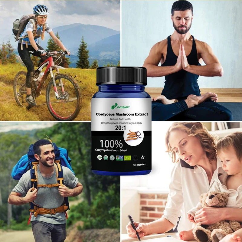 100% Pure Cordyceps Extract – Boost Energy, Stamina & Cognitive Health (120 Capsules) - Image 3