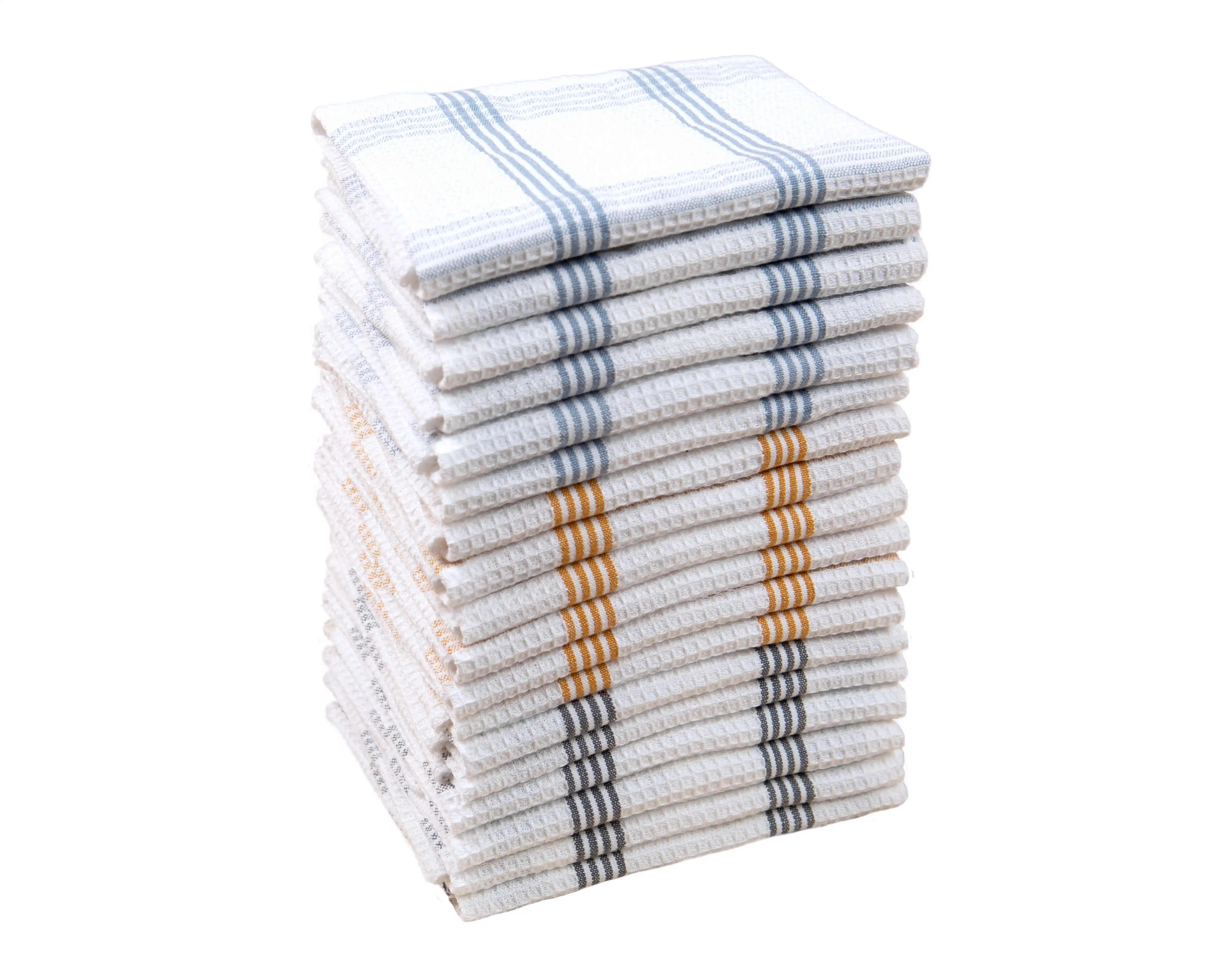 18-Pack Cotton Waffle Dishcloths – Super Absorbent Kitchen Towels