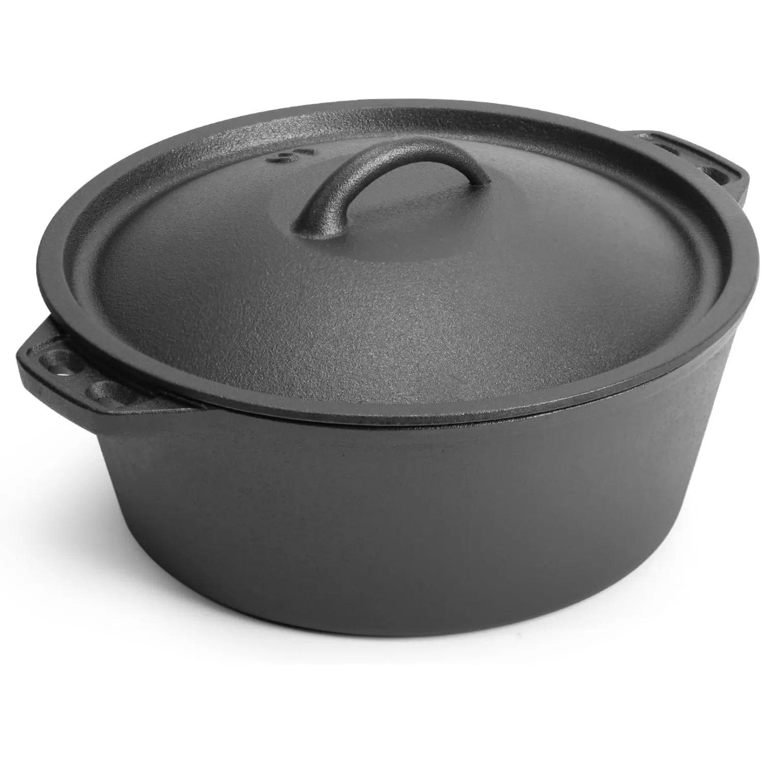 Pre-Seasoned Cast Iron Dutch Oven with Lid – Versatile Camping & Baking Pot