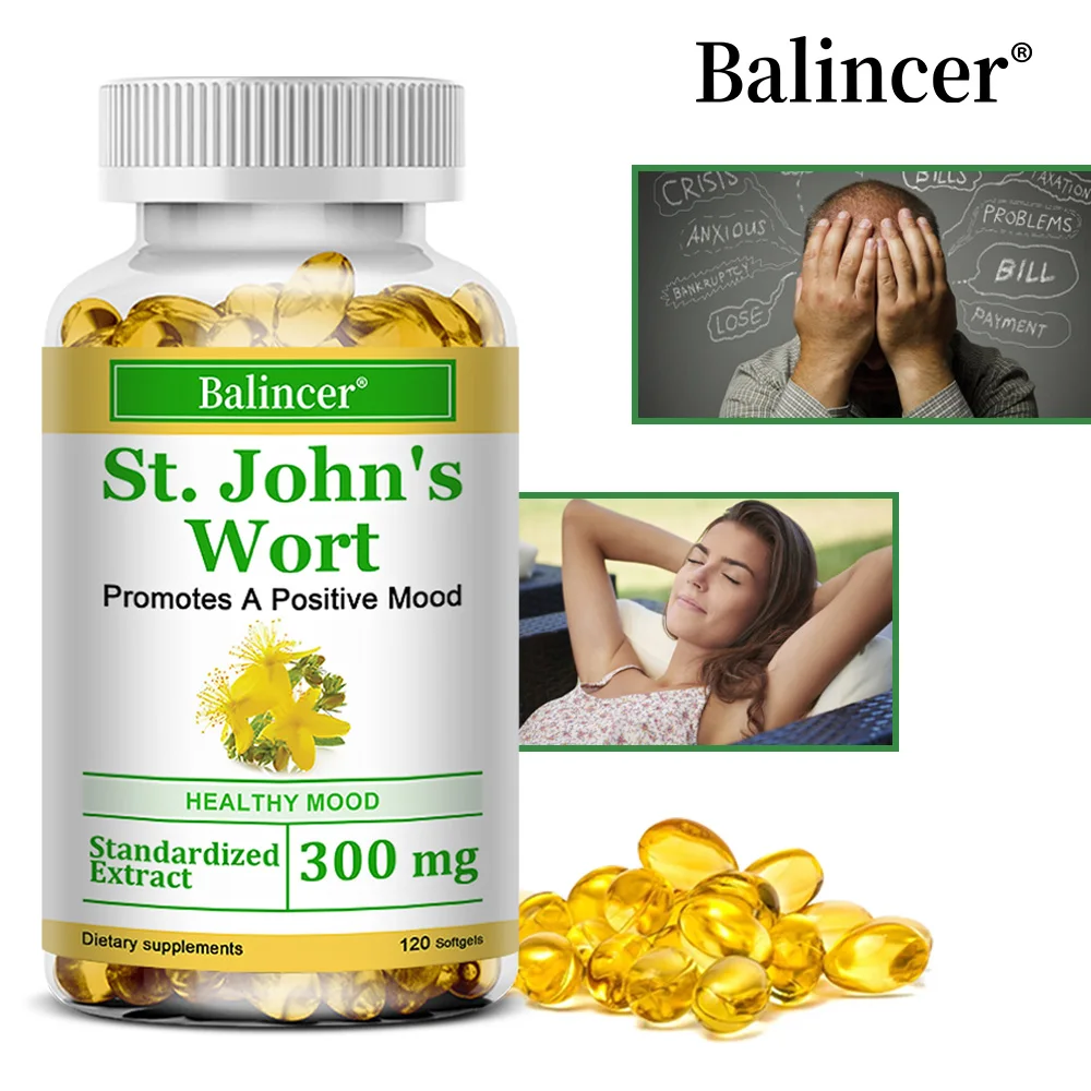 St. John's Wort Capsules – Relieve Stress, Anxiety & Boost Mood Naturally