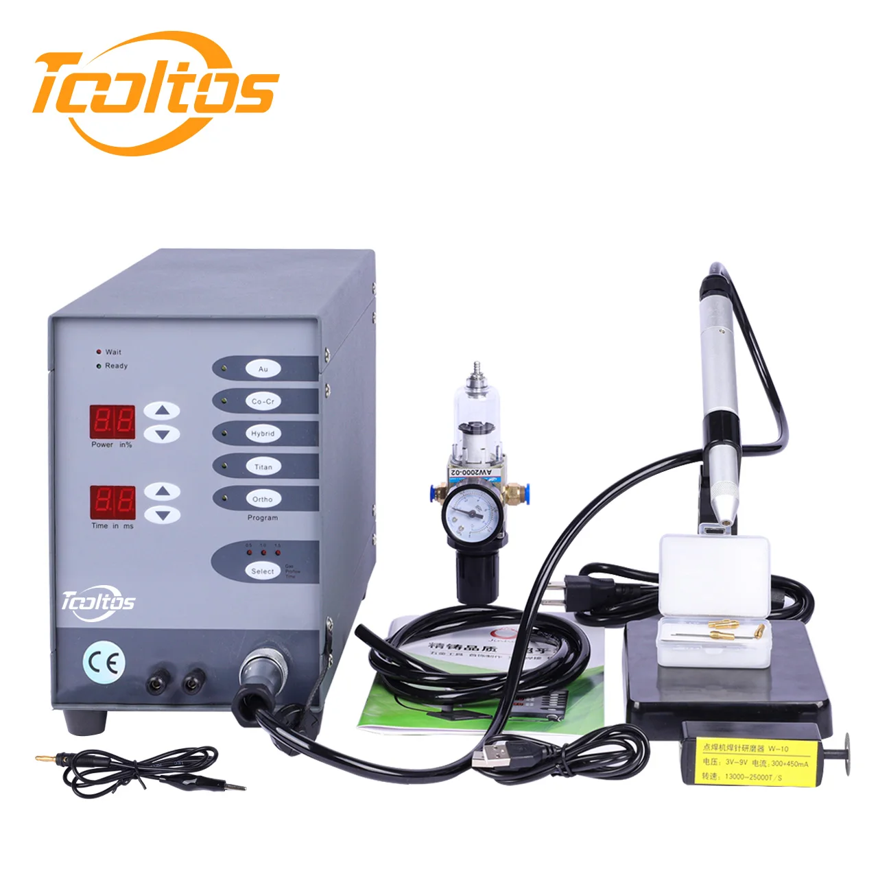 Tooltos 100W CNC Pulse Argon Arc TIG Jewelry Spot Welder 110/220V