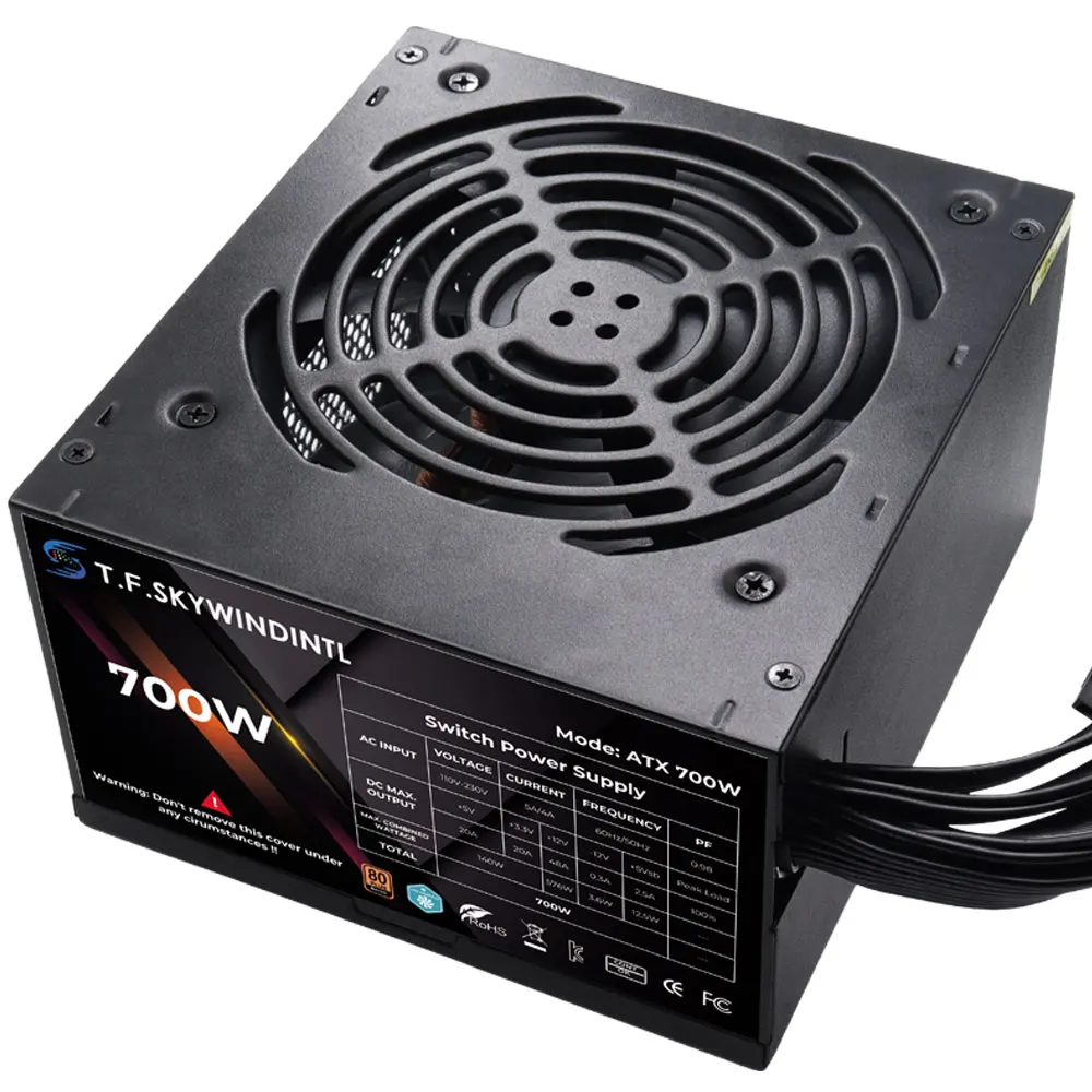 700W ARGB Gaming PC Power Supply, 120mm Fan, 20+4Pin Connector PSU - Image 3