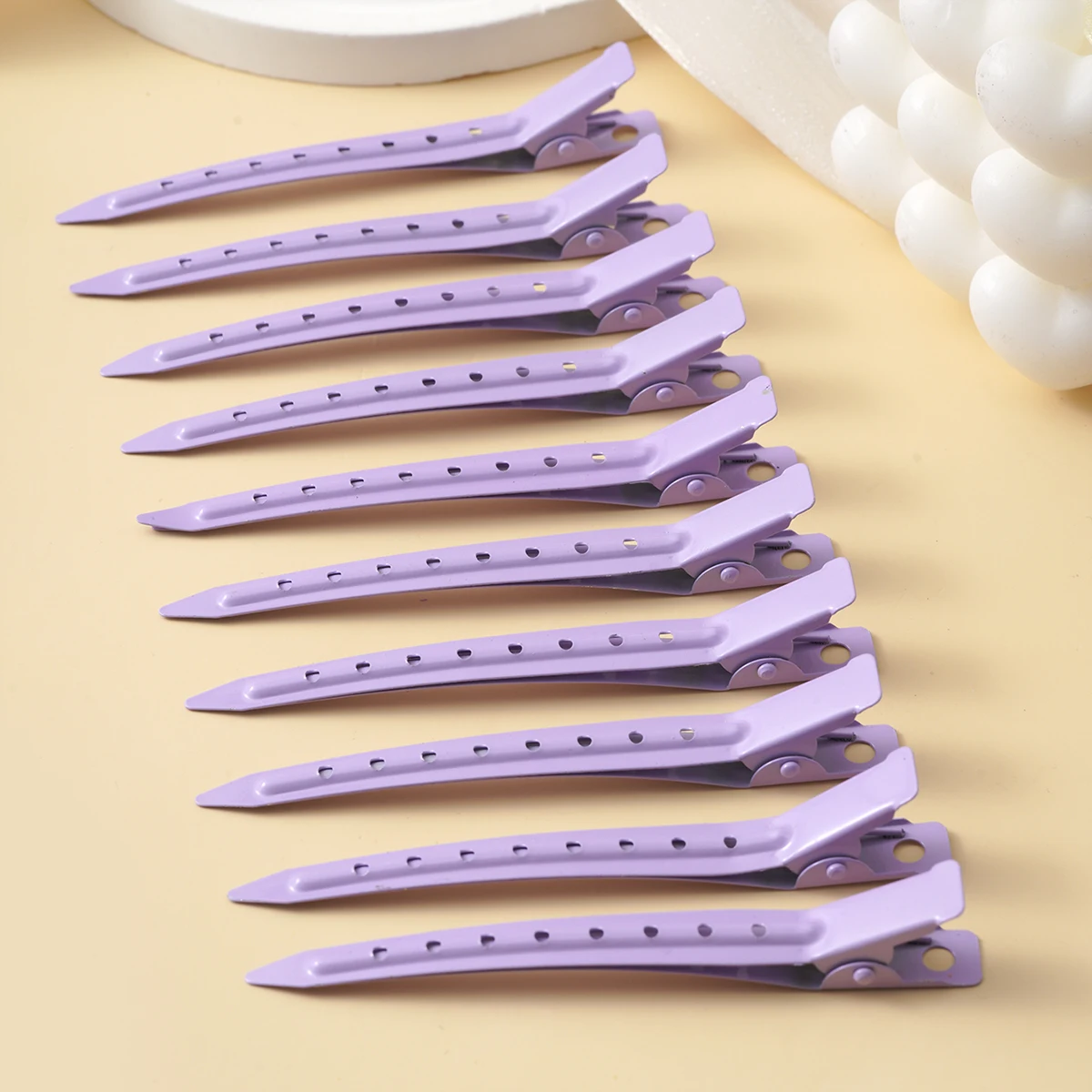 -Piece Metal Duckbill Hair Claw Set – Curly Hair Styling Clips for Women - Image 12