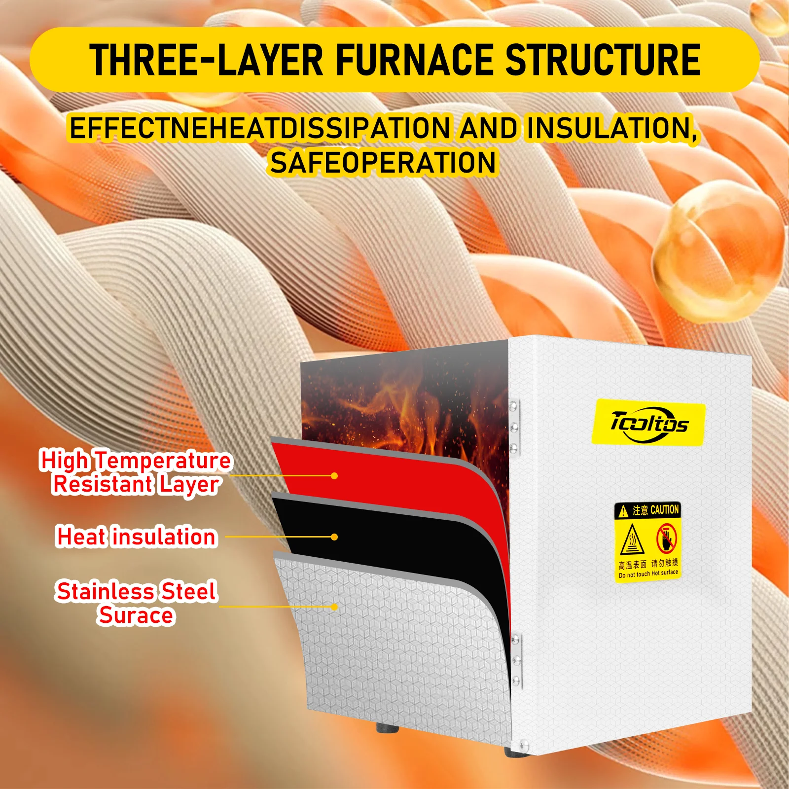 Industrial Four-Sided Heating Oven with Digital Display for High-Temperature Mold Heat Treatment - Image 4