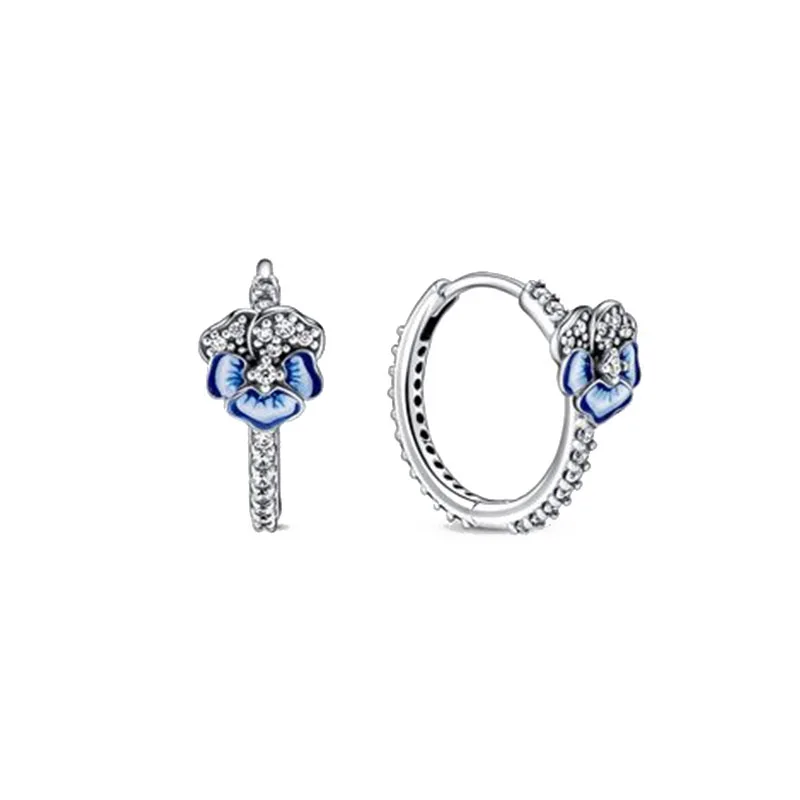 Double Hoop Sun & Moon Earrings – 925 Silver-Plated Butterfly Heart Studs - Image 13
