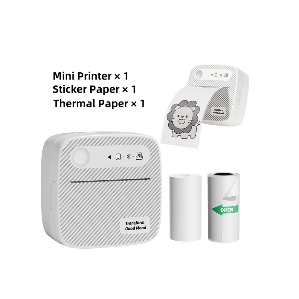 B3 Portable Photo Printer with Bluetooth iOS Android for Inkless Thermal Printing  Sticker Printer Label Maker DIY Toy Kids Gift - Image 10