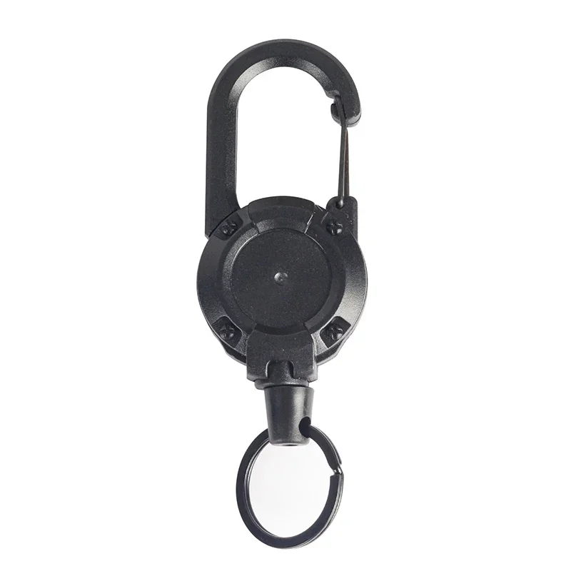 1-20PCS Outdoor Retractable Metal Key Chain Mountaineering Buckle Anti-loss Anti-theft Easy Pull - Image 3