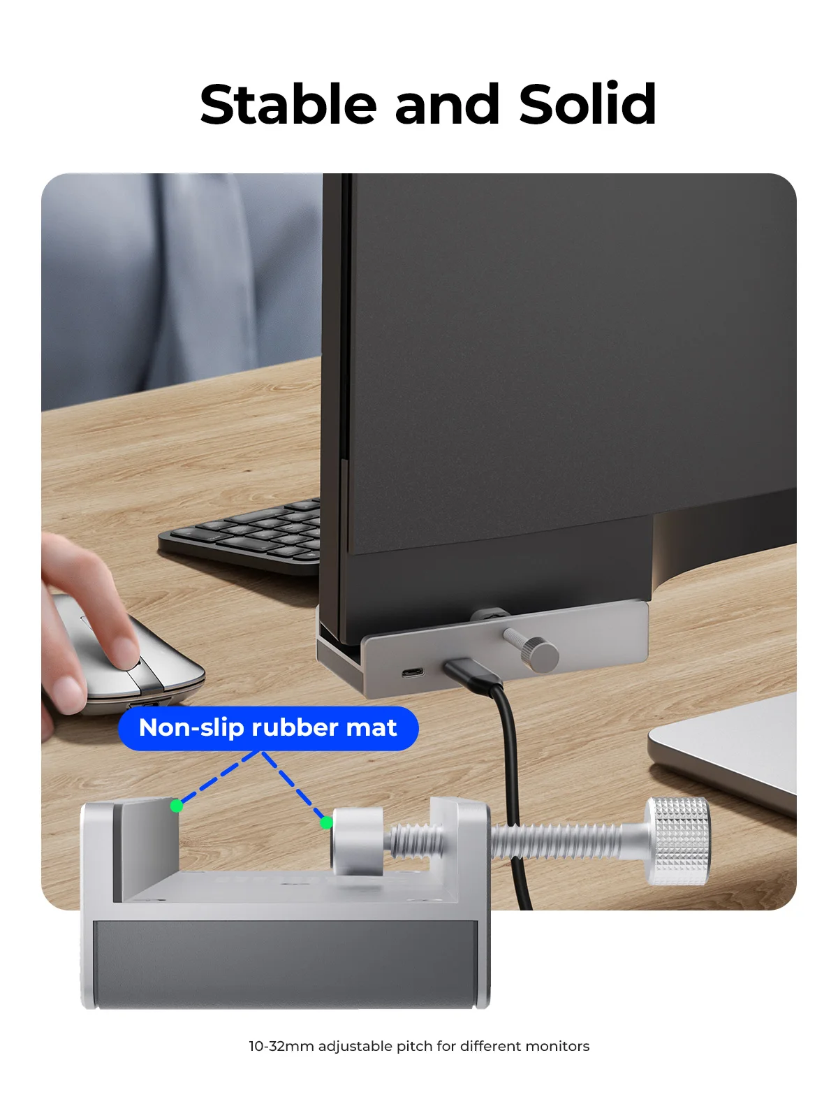 ORICO  7-in-1 Expansion Hub USB 3.2 10Gbps HUB with Power Supply Clip SD TF Card Fast Reading High Speed Transmission MH5PCM - Image 6