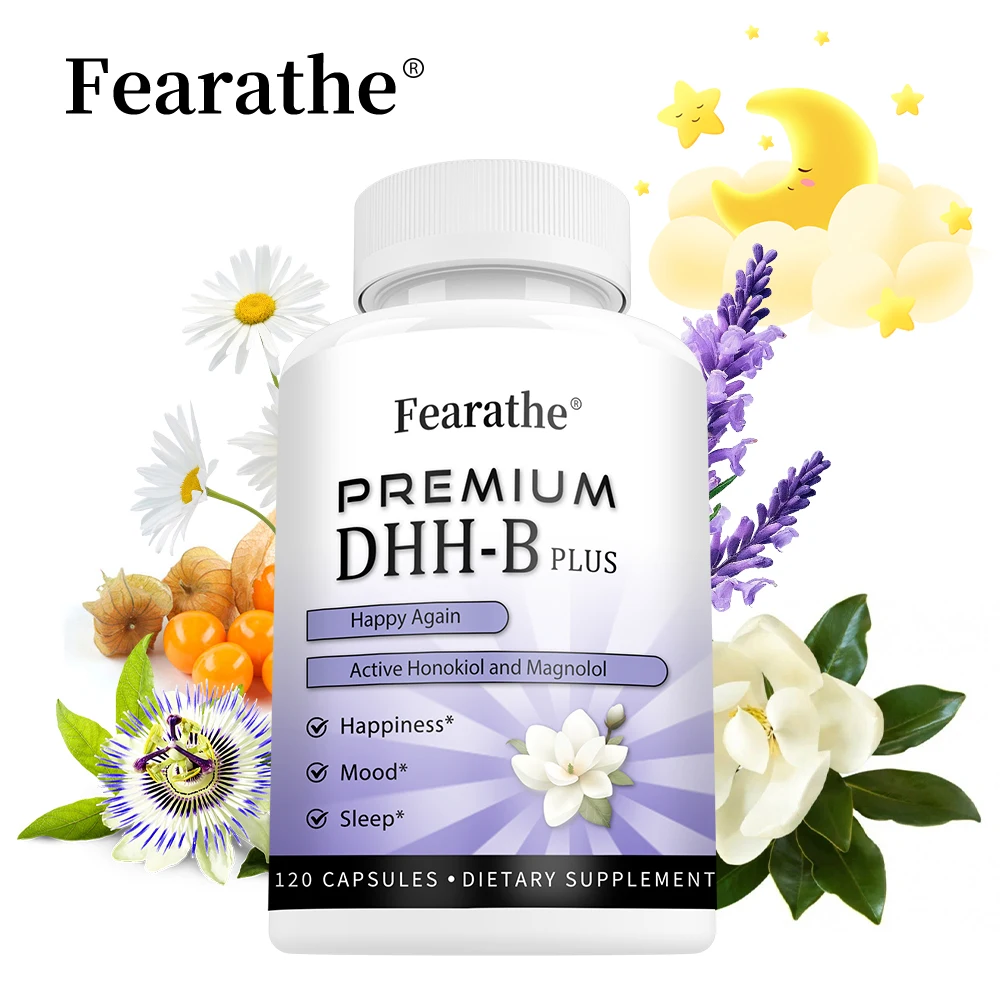 DHH-B Supplement with Magnolia Bark & Ashwagandha for Mood, Sleep & Stress Relief