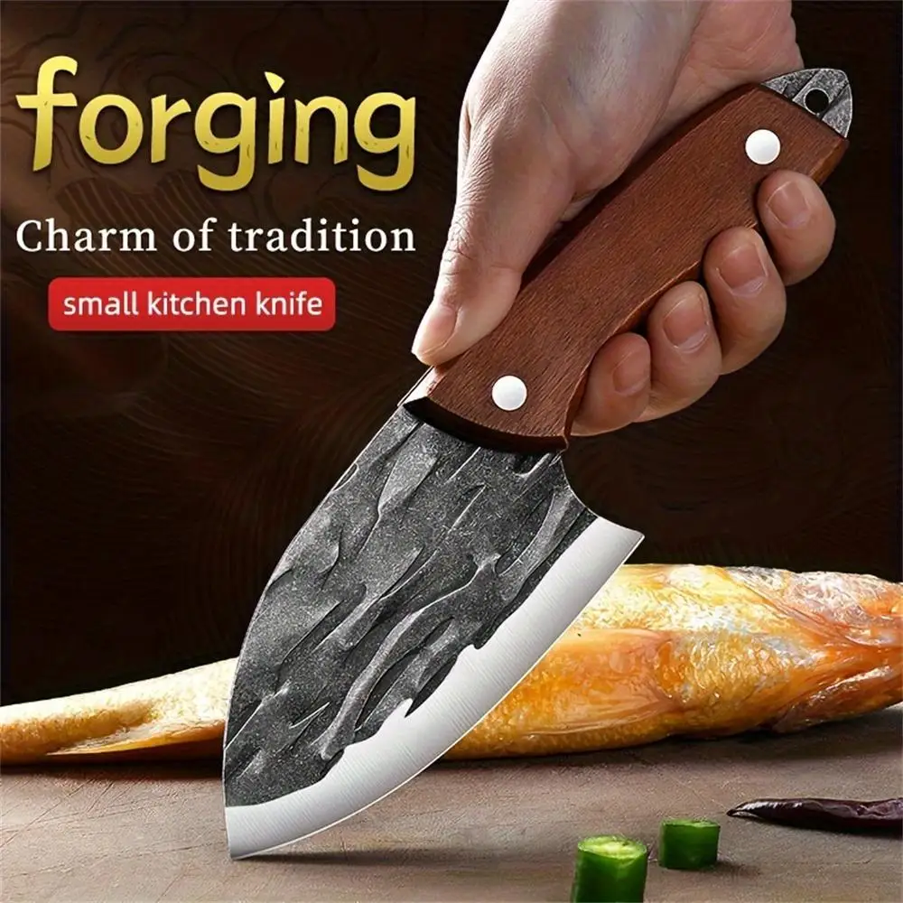 Mini Forged Kitchen Knife Set – Multi-Purpose Meat Cleaver & Fish Slicing Knife - Image 5
