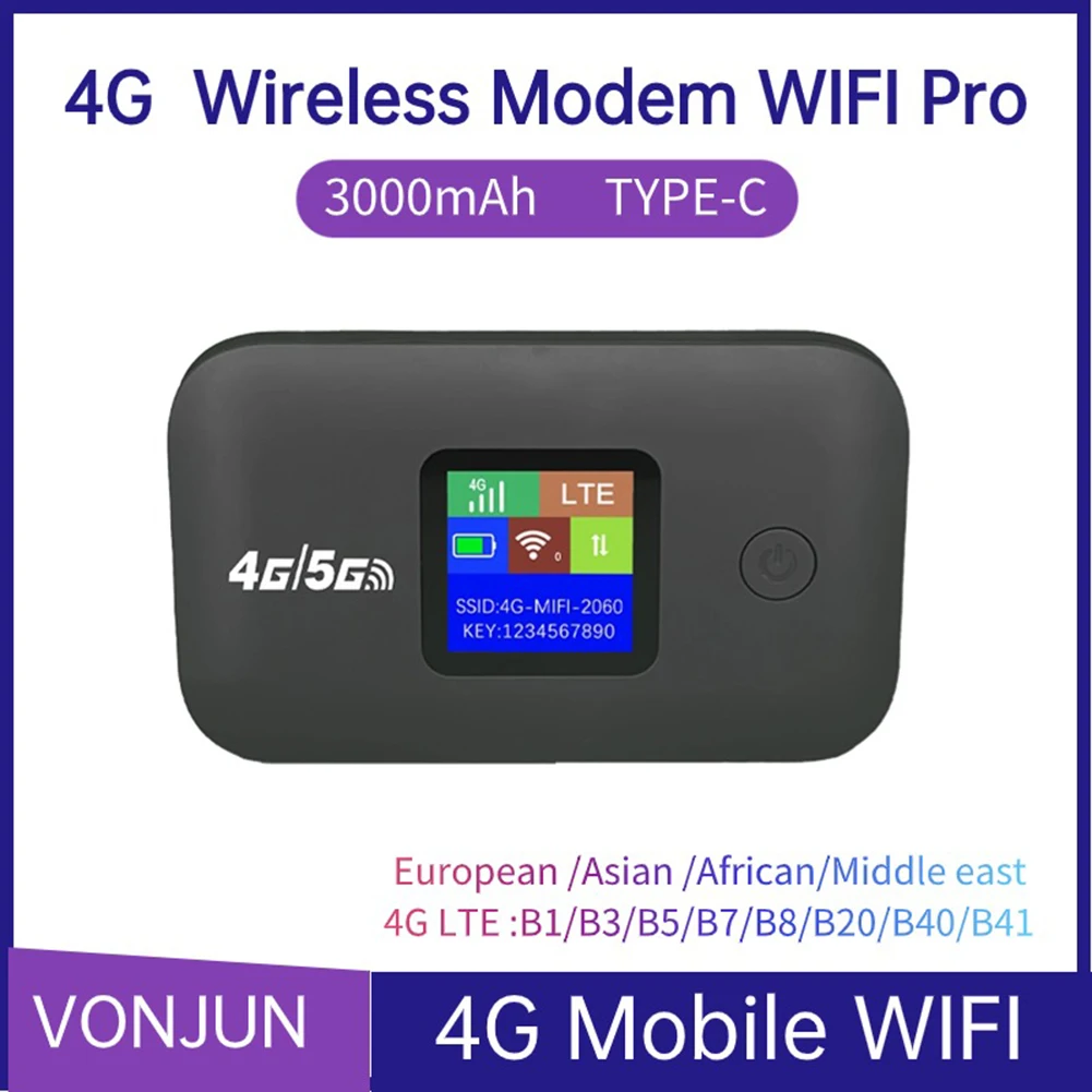 4G/5G Mobile WiFi Router 150Mbps LTE Portable Hotspot with SIM Slot