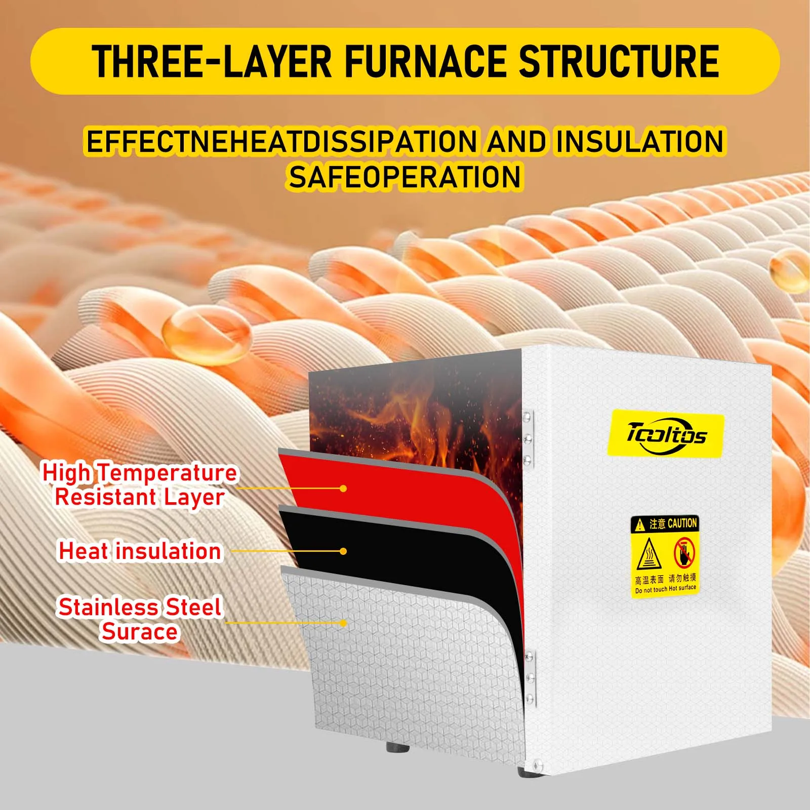 Industrial Jewelry Casting Burnout Furnace 900°C 4-Zone Heating PID Control - Image 4