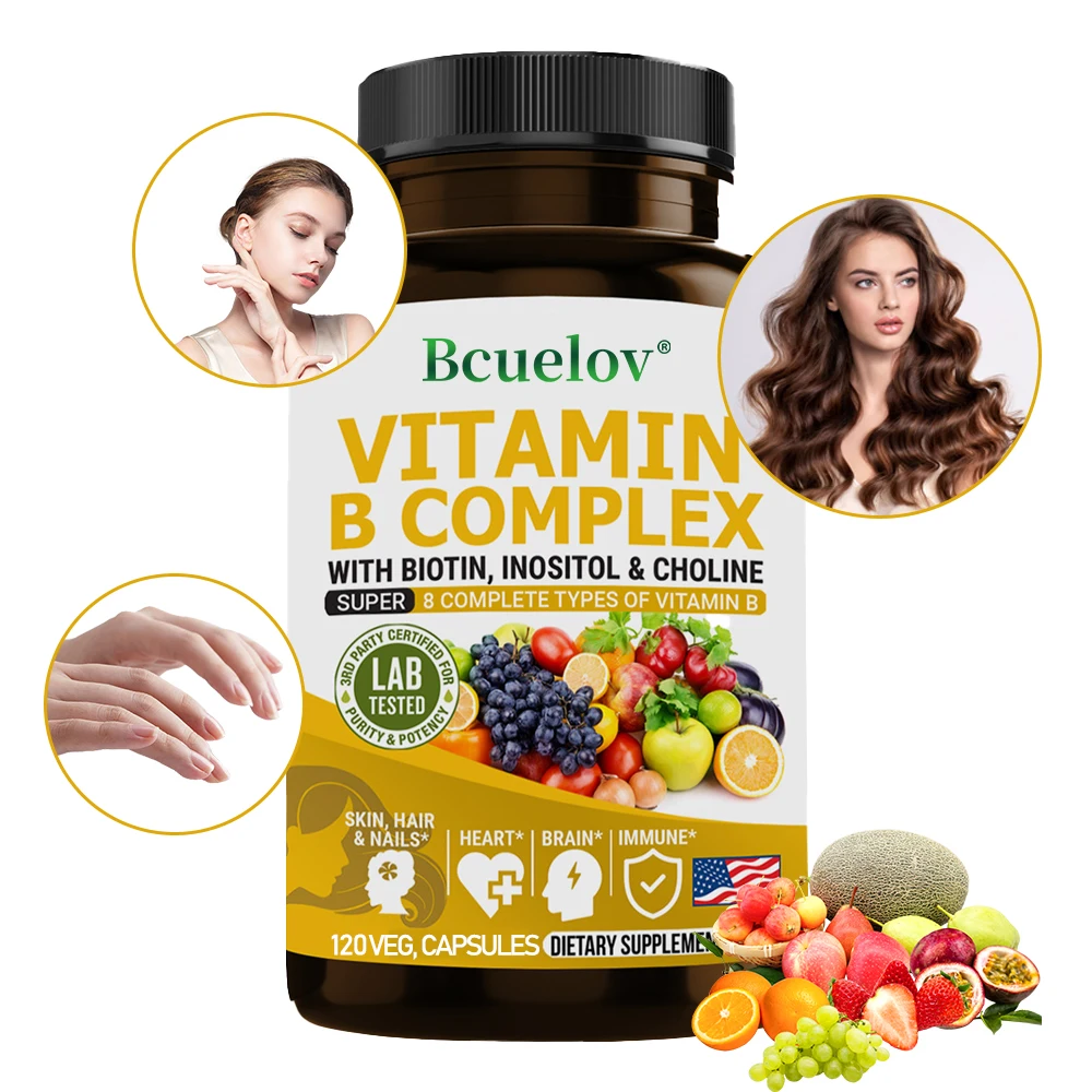Vitamin B Complex with Biotin, Choline & Inositol – Energy, Immunity & Skin Support