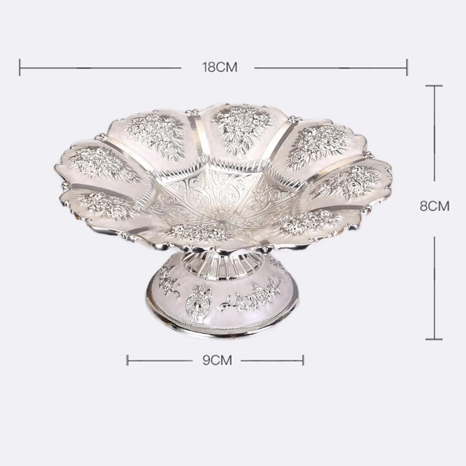 Gorgeous Golden Cake Stand - Relief Pattern with Base for Candy Bar Decoration - Image 6
