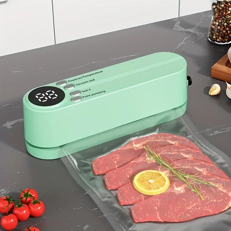 1pc Automatic Food Sealer, Portable Wireless Vacuum Sealer with Snack Bag Sealing & External Suction