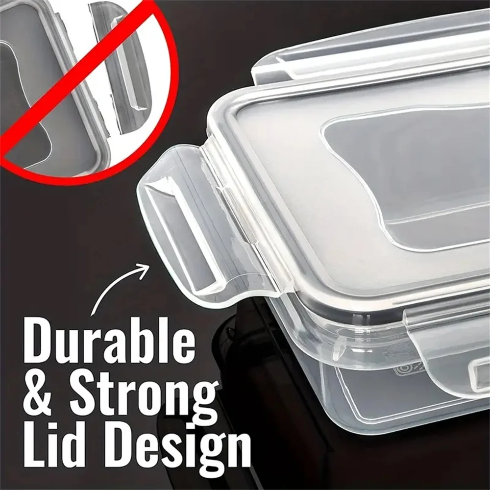12PCS Food Airtight Containers Set - Microwave Safe, BPA-Free Lunch Boxes - Image 4