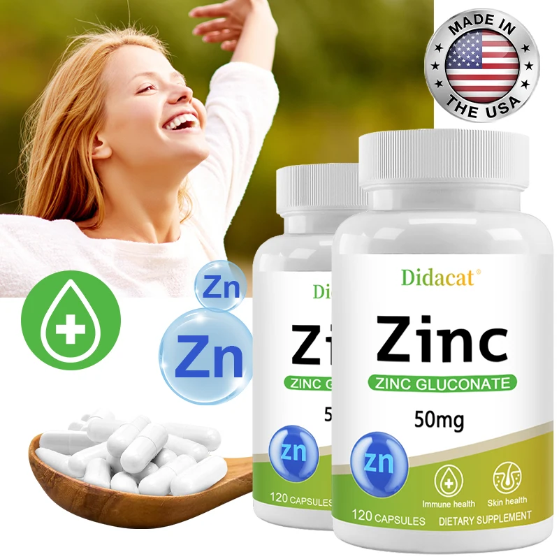 Zinc Gluconate Capsules – Immune & Skin Health Support with Enhanced Absorption