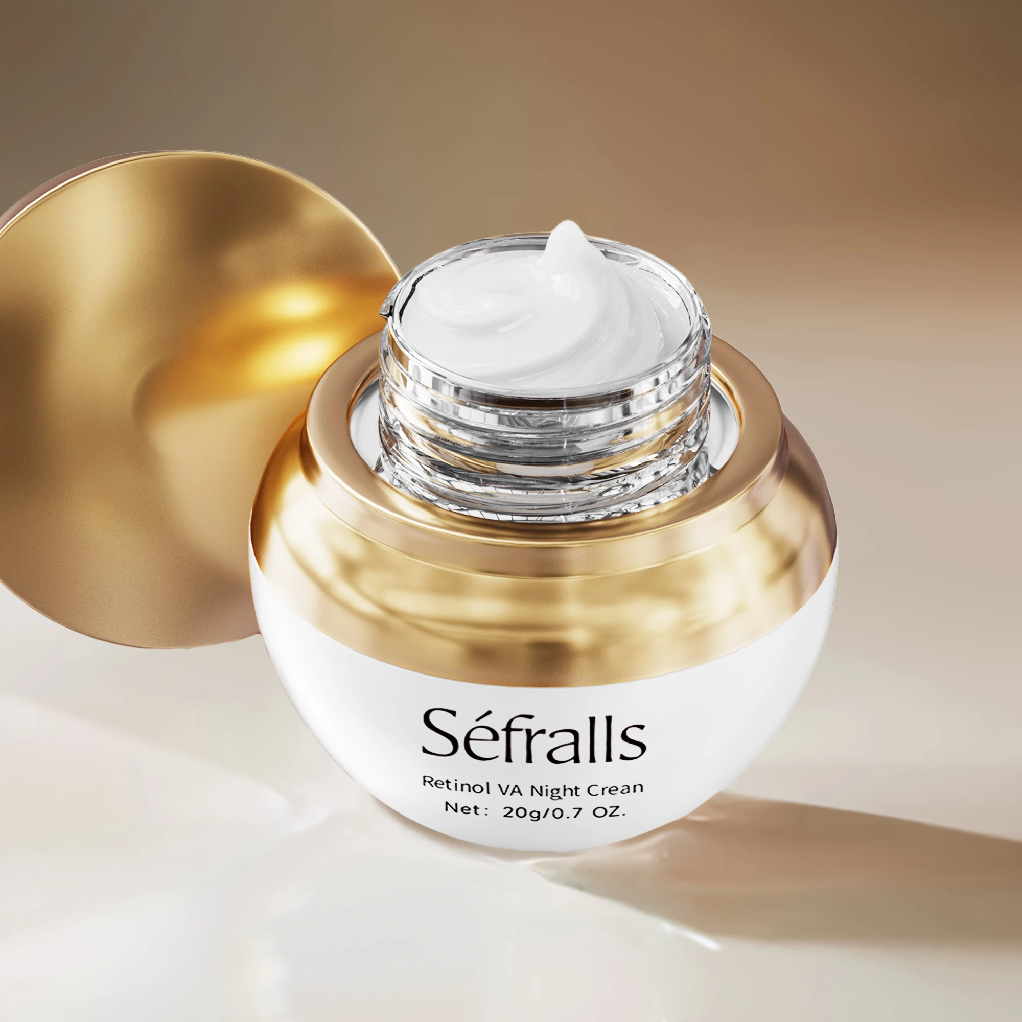 Séfralls Retinol Night Cream – Collagen Peptide Moisturizer for Hydration