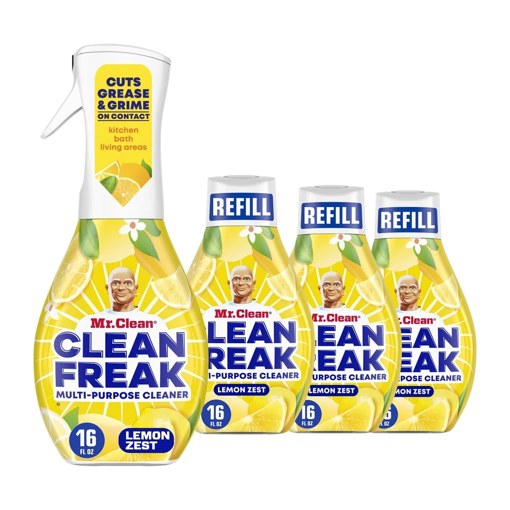 Multi-Surface Cleaning Spray Kit - Deep Cleaning Mist, Lemon Zest, 64 fl oz Refill