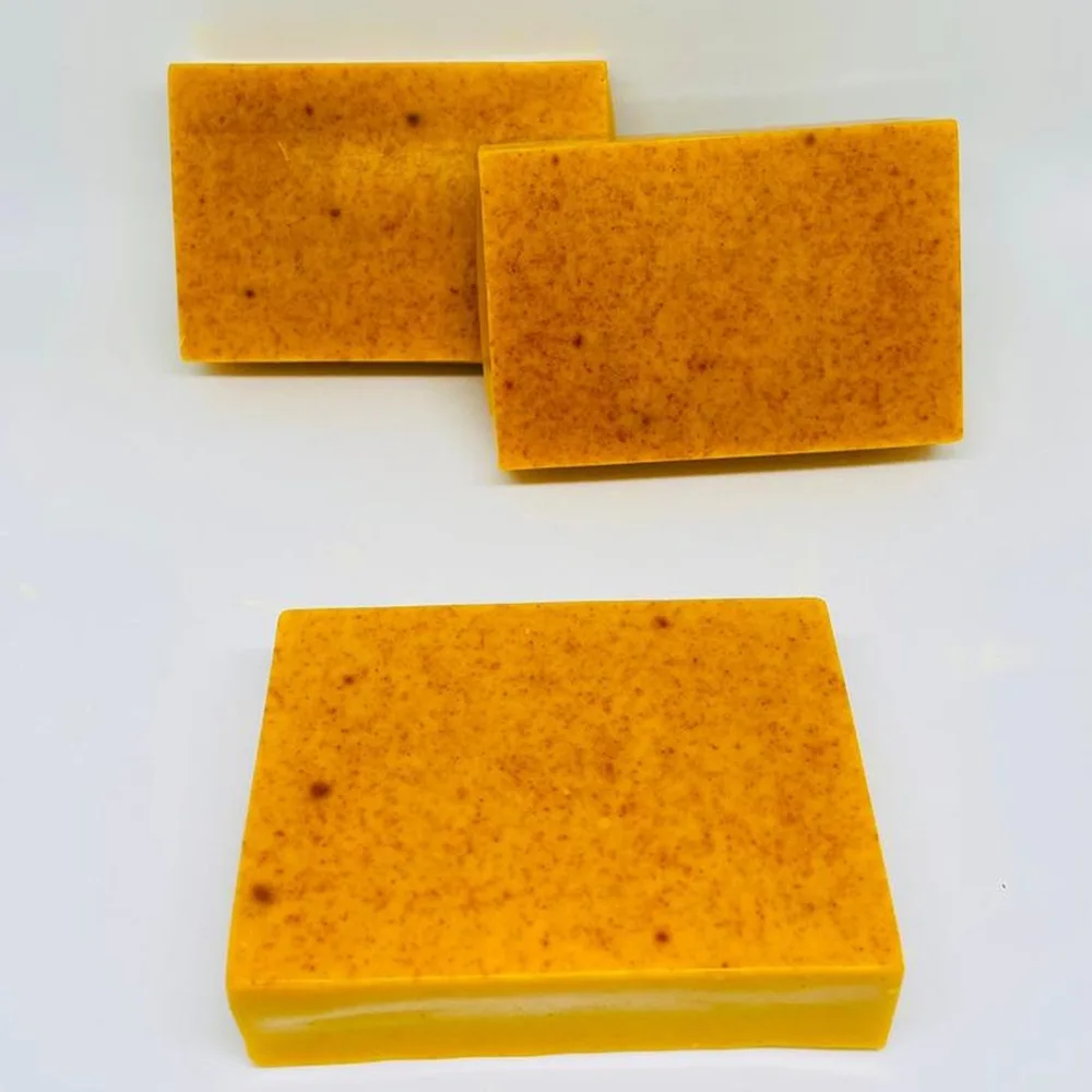 Lemon Turmeric Kojic Acid Soap 100g – Brightening Facial & Body Bar - Image 4