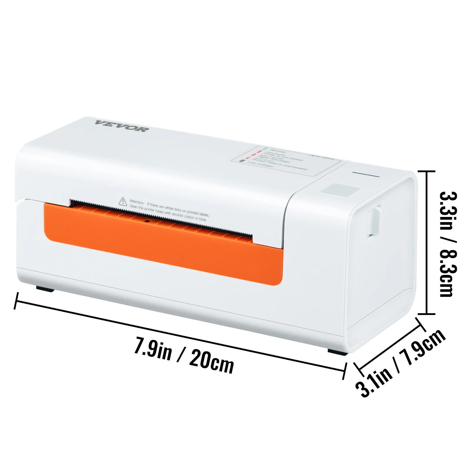 VEVOR 300DPI Thermal Label Printer for 4x6 Shipping Packages Bluetooth - Image 7