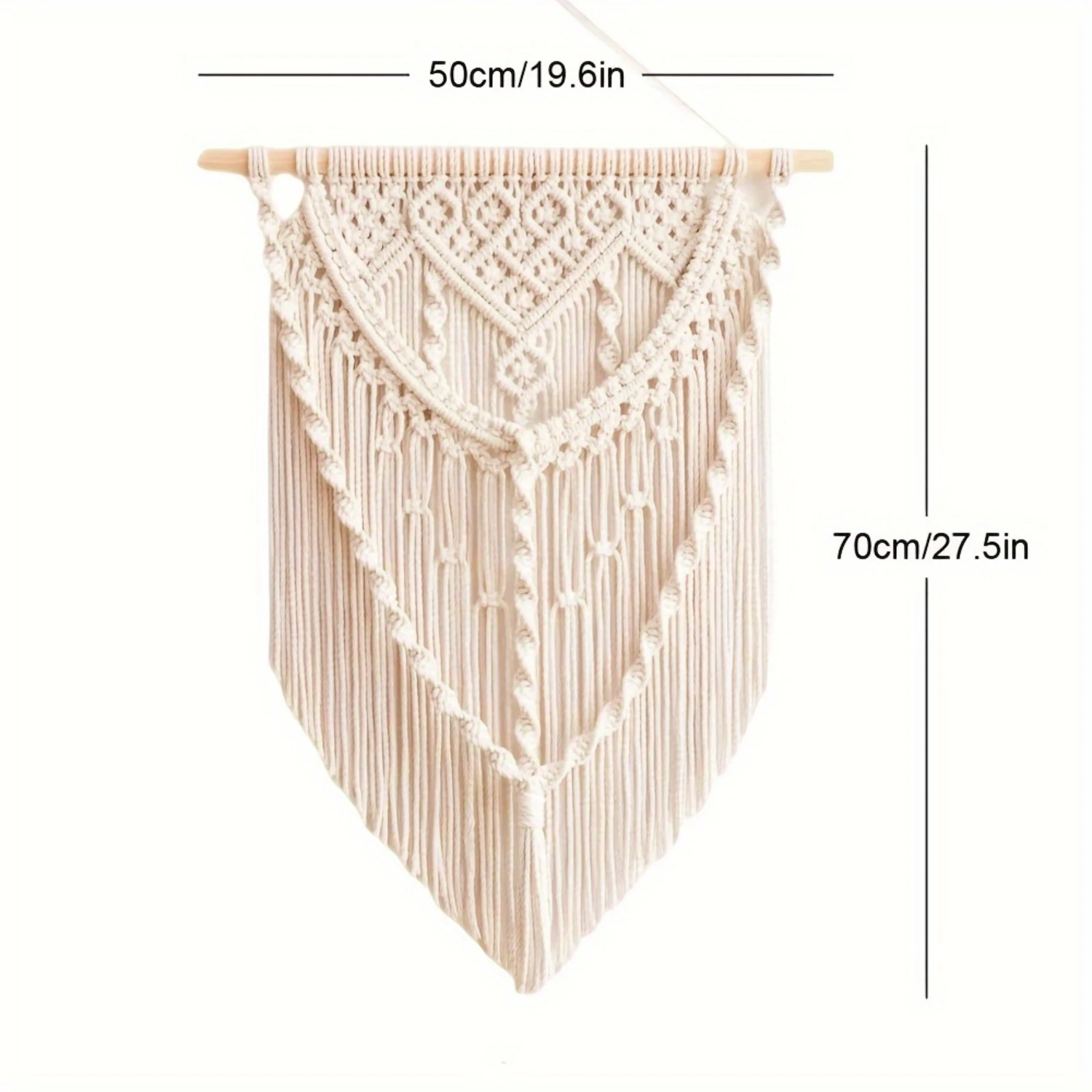 1pc Bohemian  Decoration Tapestry Handwoven Wall Decoration Wall Hanging For Living Room Office Decor - Image 3