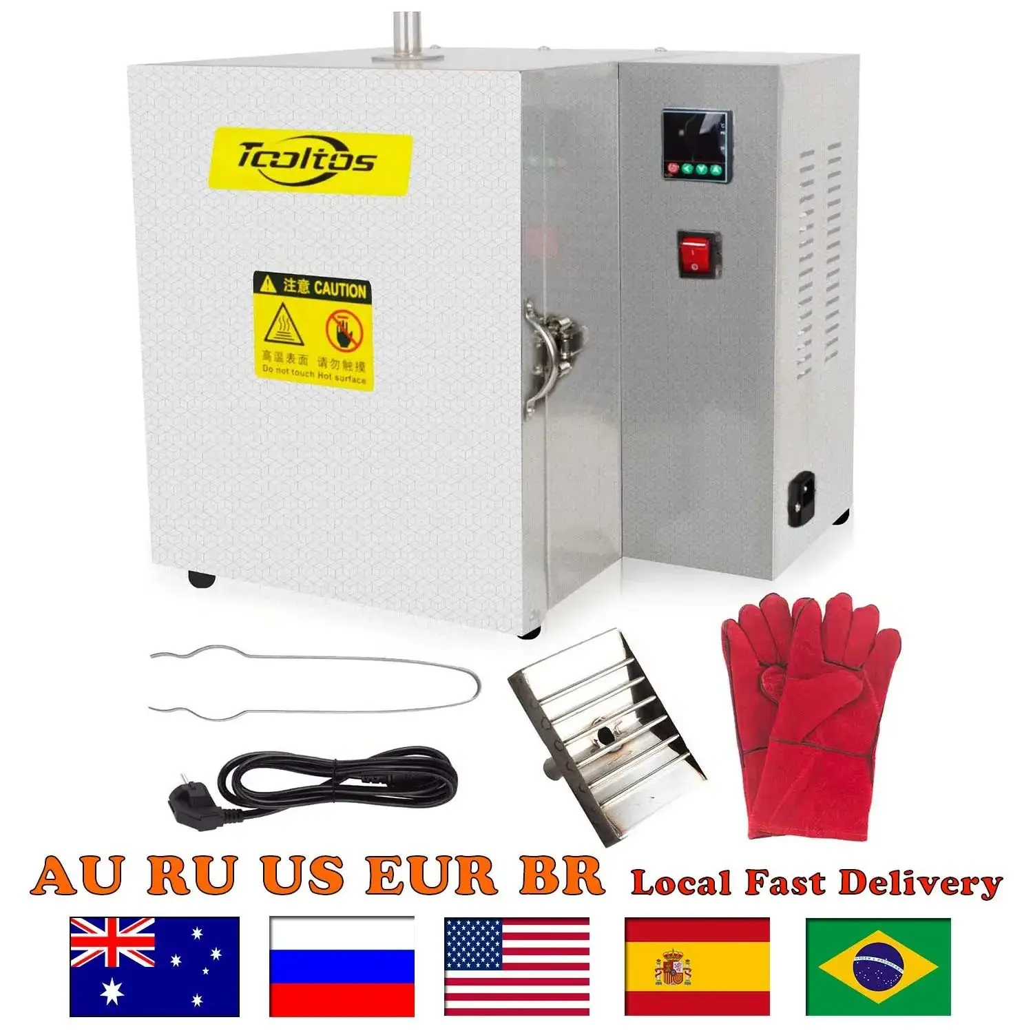 Industrial Jewelry Casting Burnout Furnace 900°C 4-Zone Heating PID Control