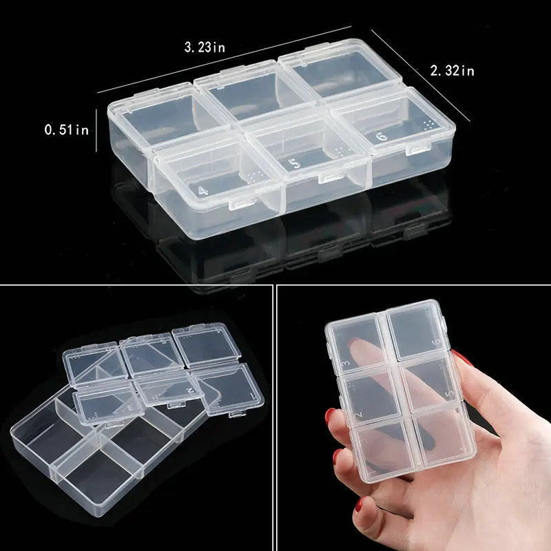 Jewelry Storage Box with Adjustable Compartments – Transparent Plastic Organizer for Beads & Small Parts - Image 12