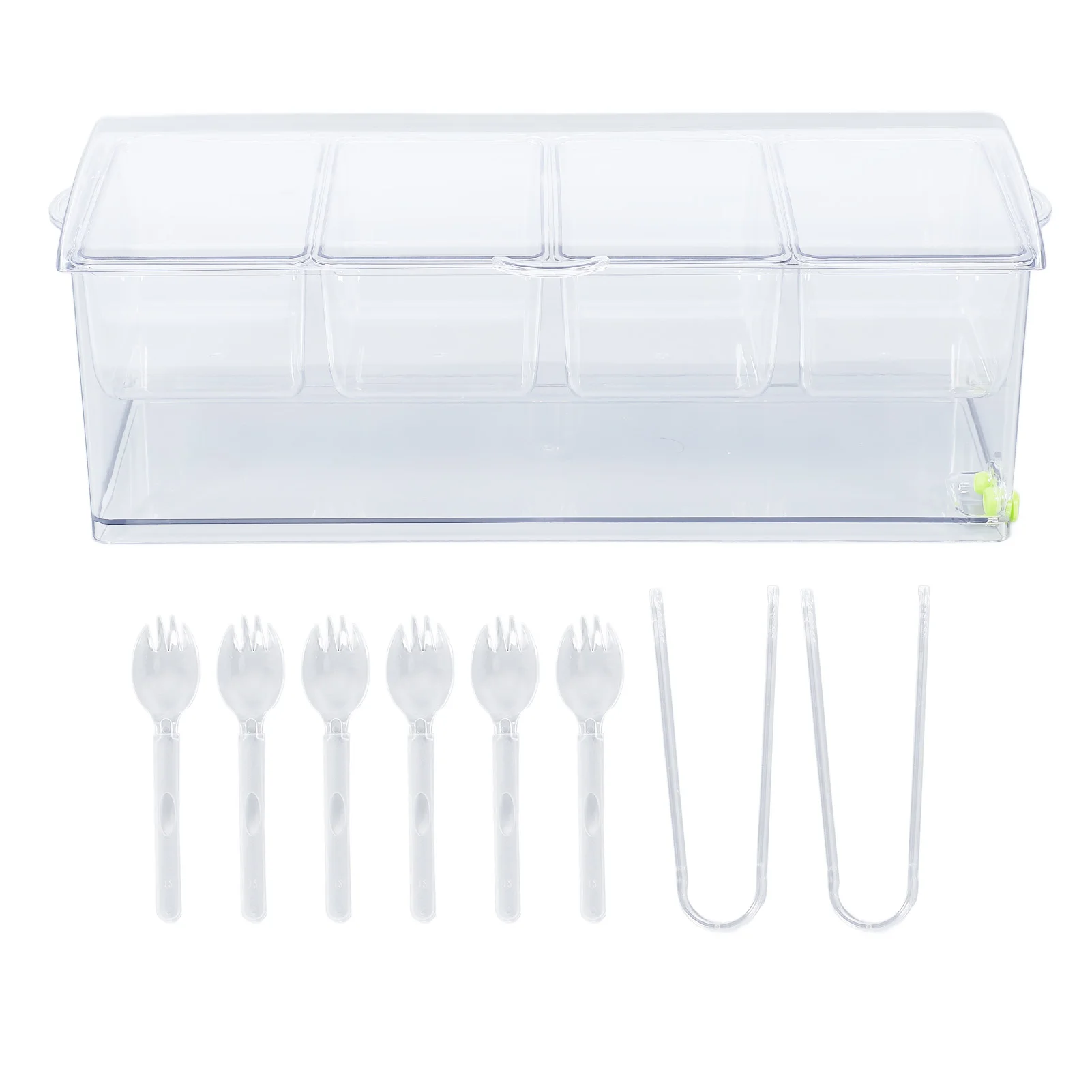Ice Chilled Condiment Server – Multi-Functional Clear Plastic Cold Food & Sauce Storage Tray - Image 8