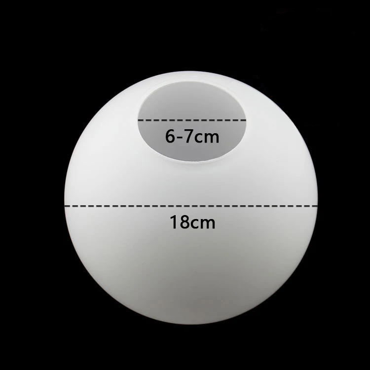 White Glass Globe Lampshade – Milky Round Light Cover in D10–D25cm Sizes - Image 21
