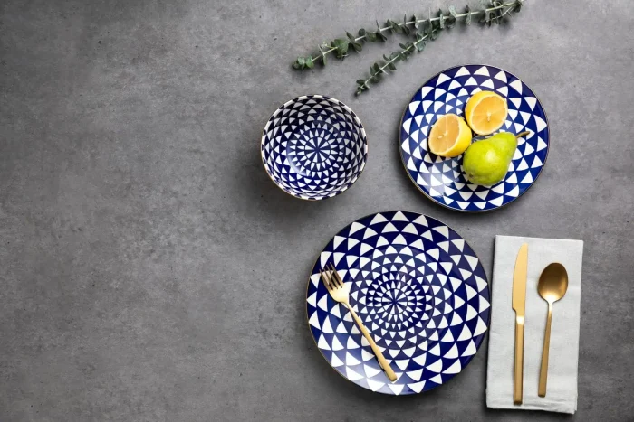 12-Piece Dinnerware Set – Durable Elegant Plates, Bowls & Cups for Everyday Use - Image 2