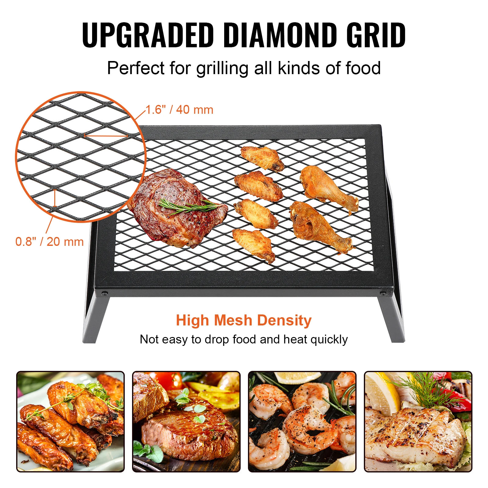 VEVOR 18/24in Barbecue Charcoal Grill, Outdoor Cooking for Camping & Picnics - Image 5