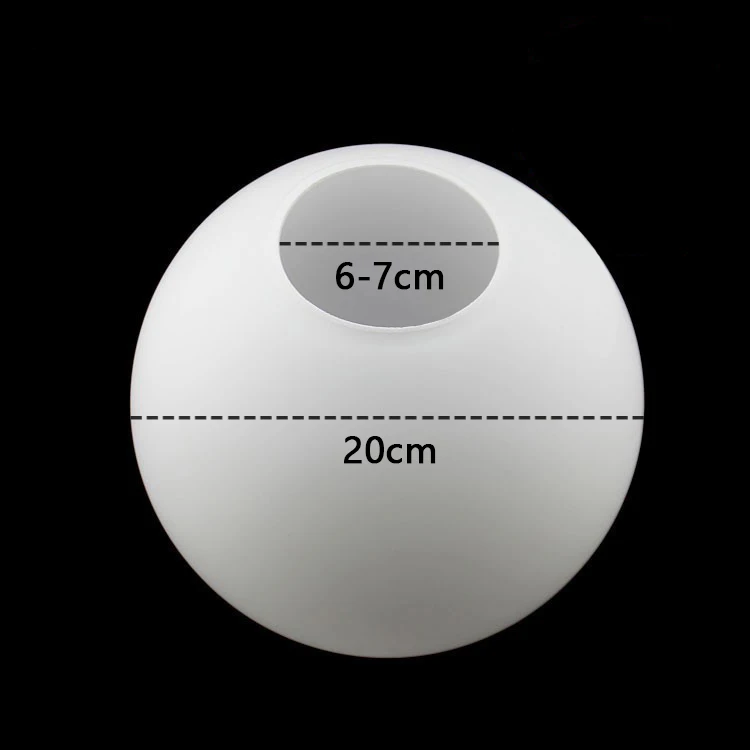 White Glass Globe Lampshade – Milky Round Light Cover in D10–D25cm Sizes - Image 15