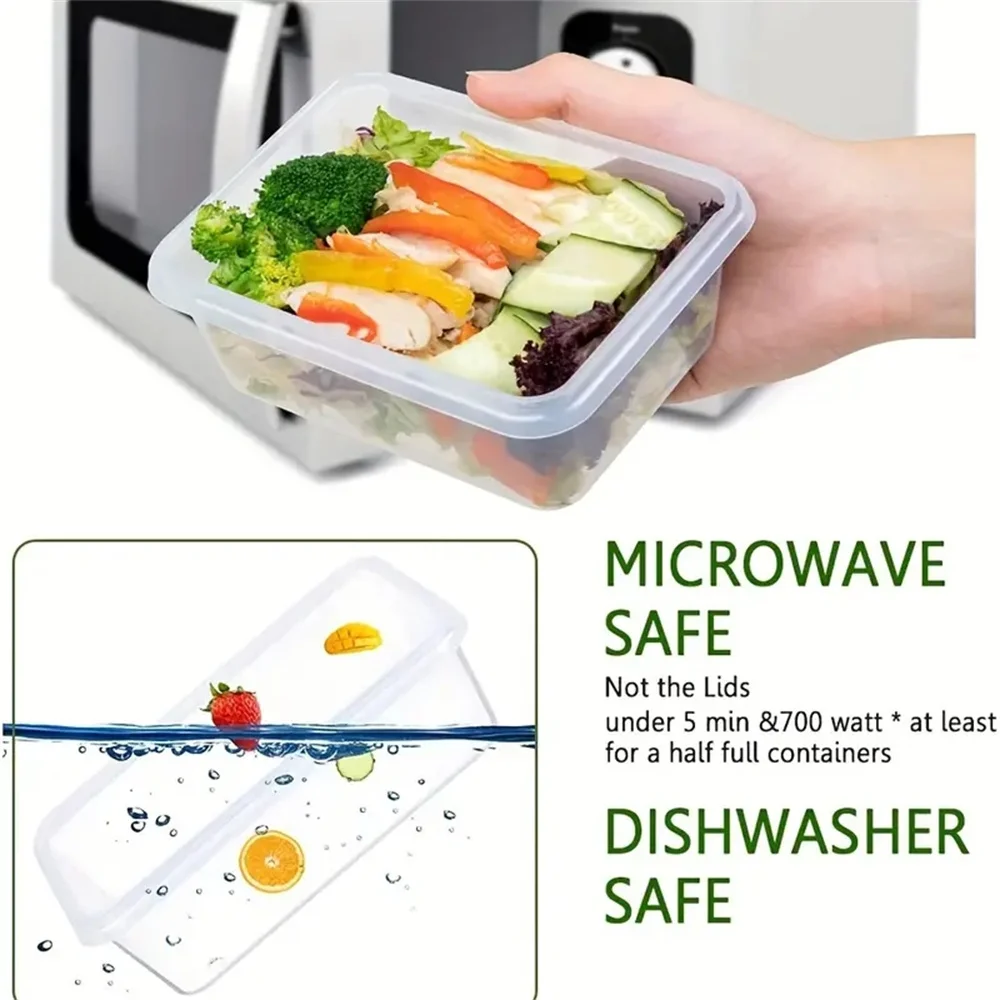 12PCS Food Airtight Containers Set - Microwave Safe, BPA-Free Lunch Boxes - Image 6