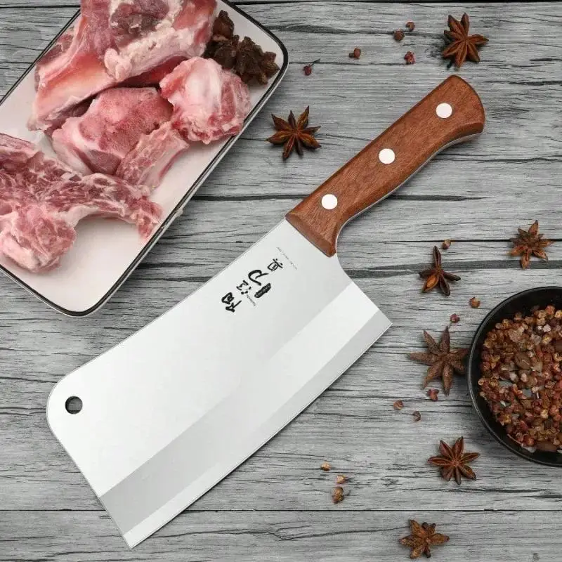 Heavy-Duty Butcher’s Bone Cutting Knife – Thick Blade for Effortless Chopping, Professional Grade - Image 4