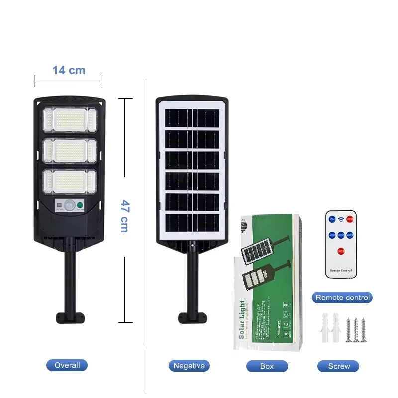 1000W Solar Light – 500000LM Motion Sensor Street Lamp with Remote Control - Image 8