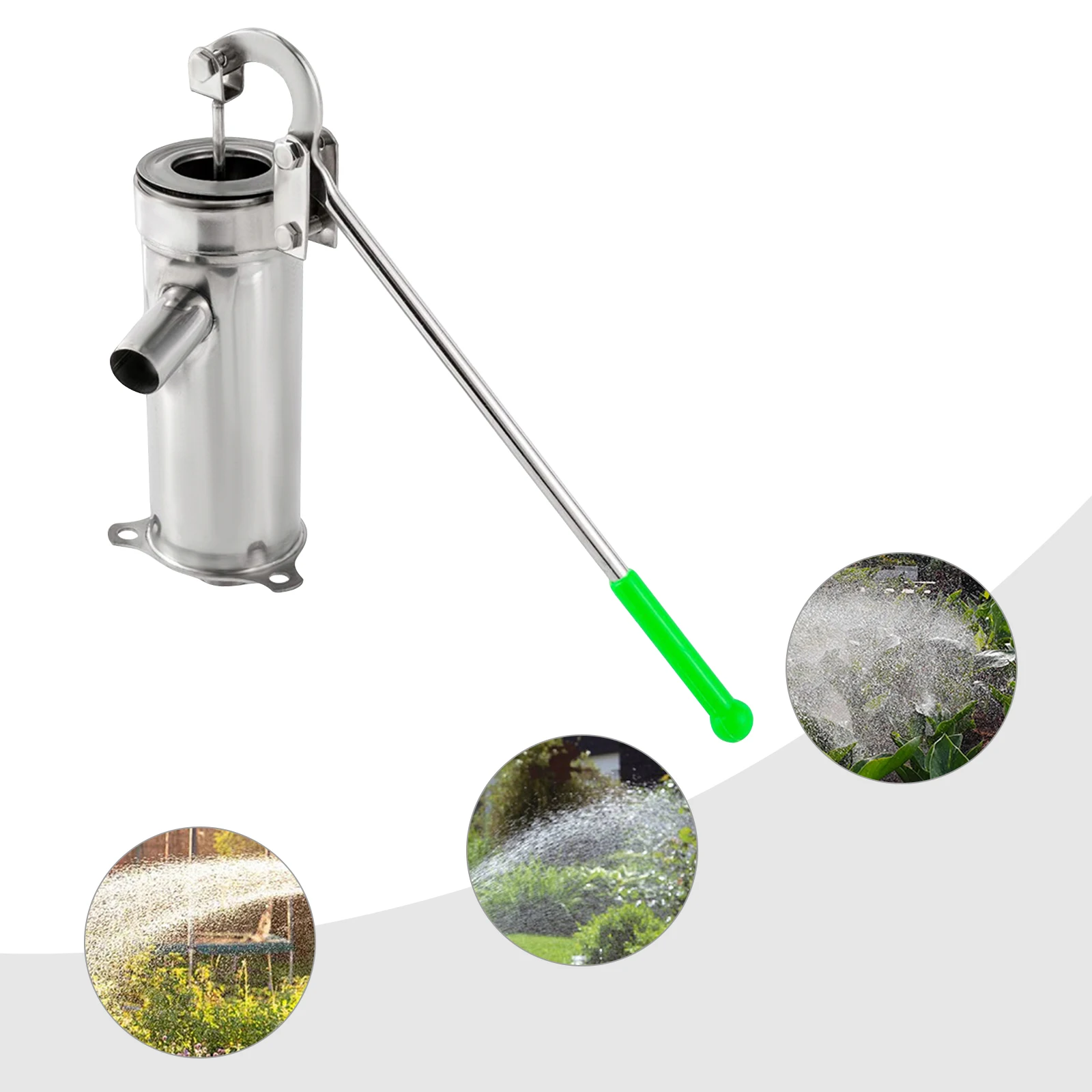 Stainless Steel Manual Water Jet Pump with Spare Parts, 8m/26.3ft Suction for Gardens & Ponds - Image 4