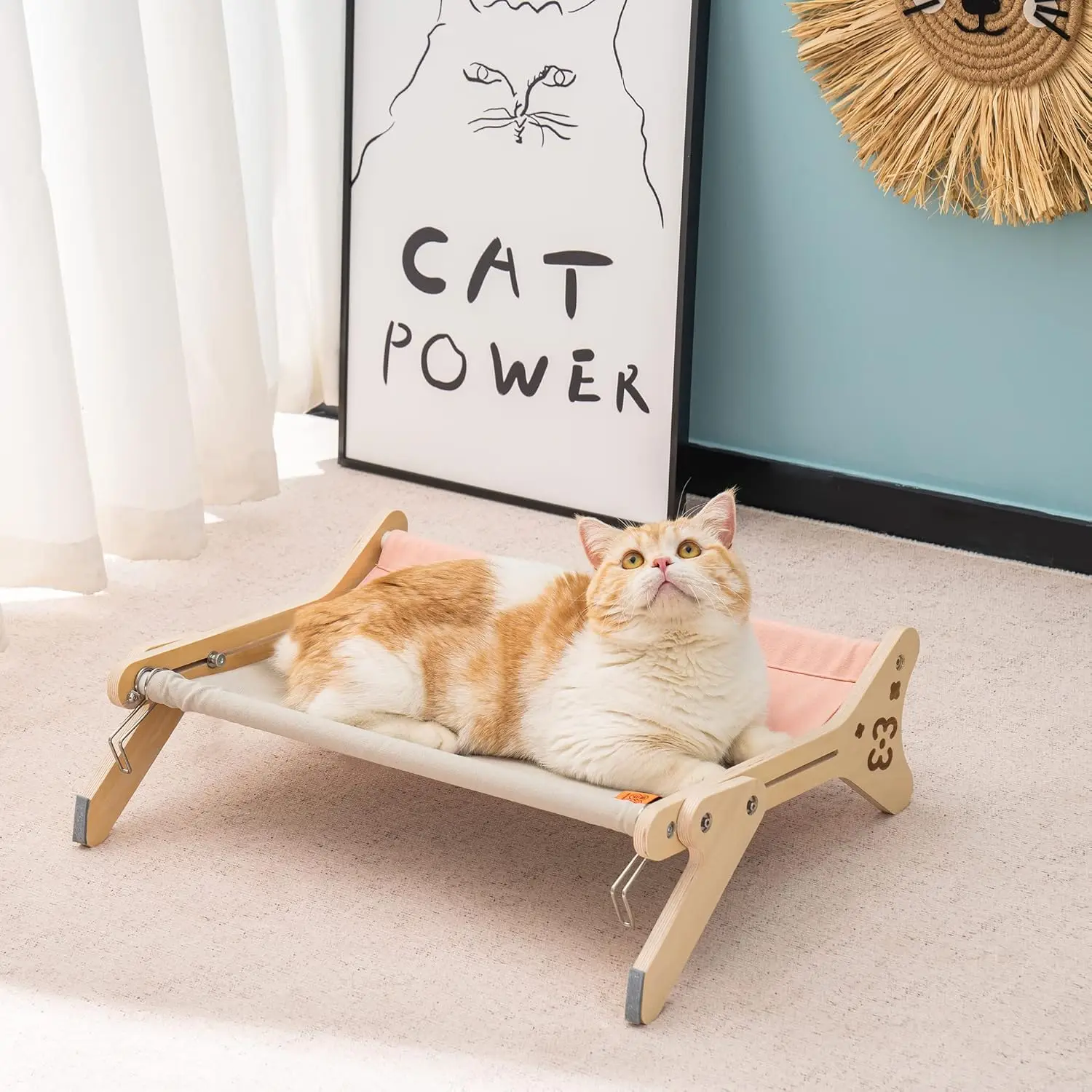 Mewoofun 2-in-1 Cat Window Perch Hammock, Adjustable Steady Cat Bed for Indoor Cats - Image 9
