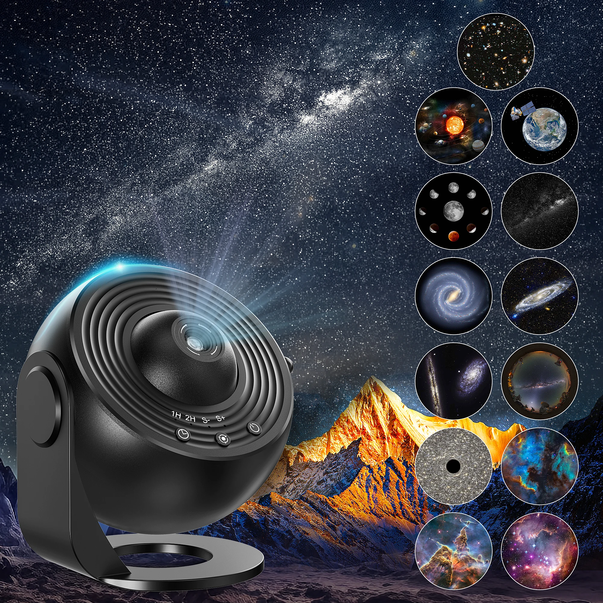 Galaxy Star Projector – Realistic Planetarium Night Light for Kids Bedroom